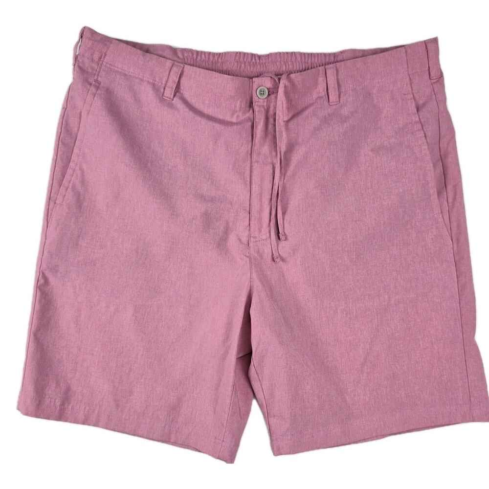 Nicklaus Shorts Mens 40 Pink Performance Golf Stretch Moisture Wicking UPF 50